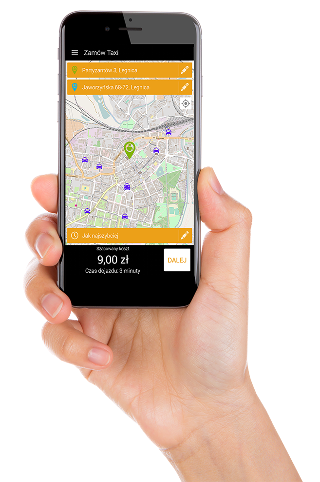 aplikacja radio taxi legnica